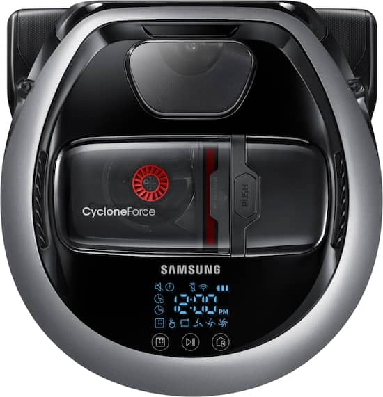 Samsung Powerbot R7070 Wi Fi Connected Robot Vacuum With Edge Clean And Self Clean Brush Satin Titanium Vr2am7070ws Best Buy