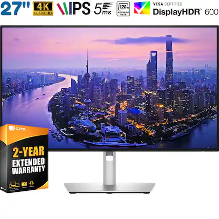 27" 4K ULTRA HD IPS 5ms 120Hz REFRESH RATE VESA CERTIFIED DisplayHDR 600 CPS 2-YEAR EXTENDED WARRANTY