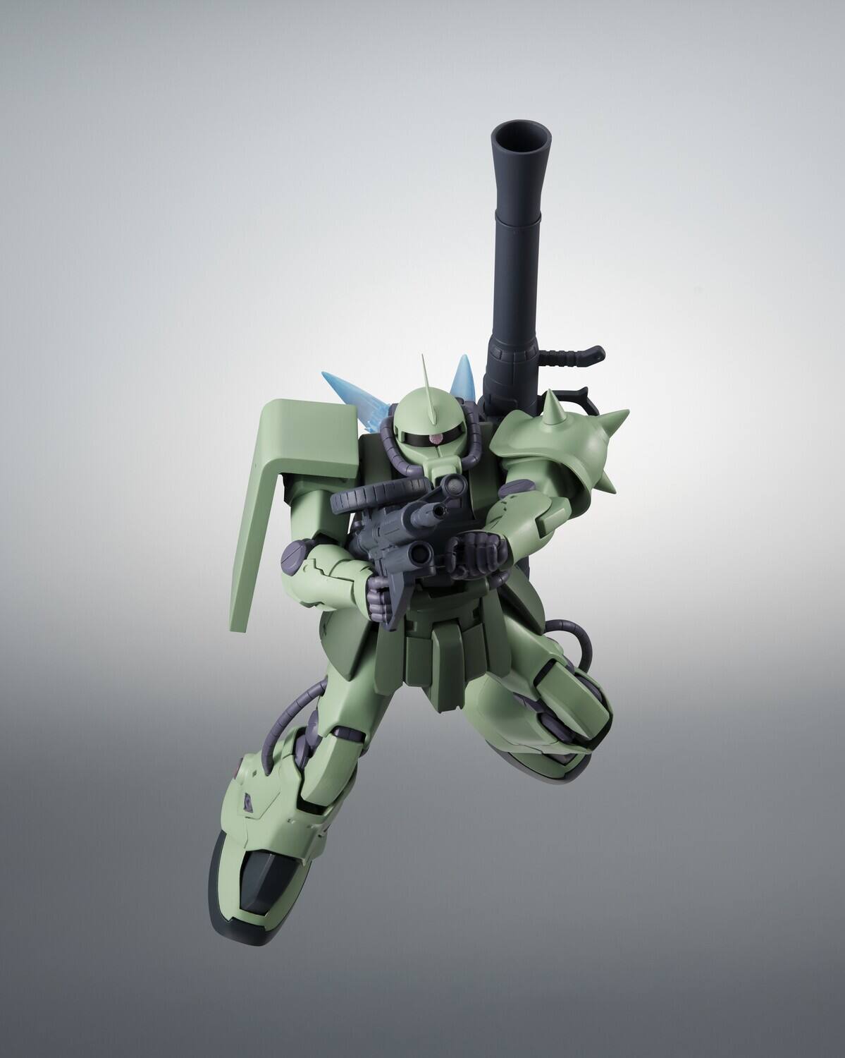 Alt View 4. Bandai - Tamashii Nations - Mobile Suit GUNDAM 0083: Stardust Memory - RobotSpirits - MS-06F-2ZAKU II F-2 - COLLECTIBLES - Multicolor.