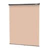 Front. RAUBAY - 5′ x 7.2′ Pull Down Beige Screen Backdrop Retractable Collapsible Wall-Mount Background.