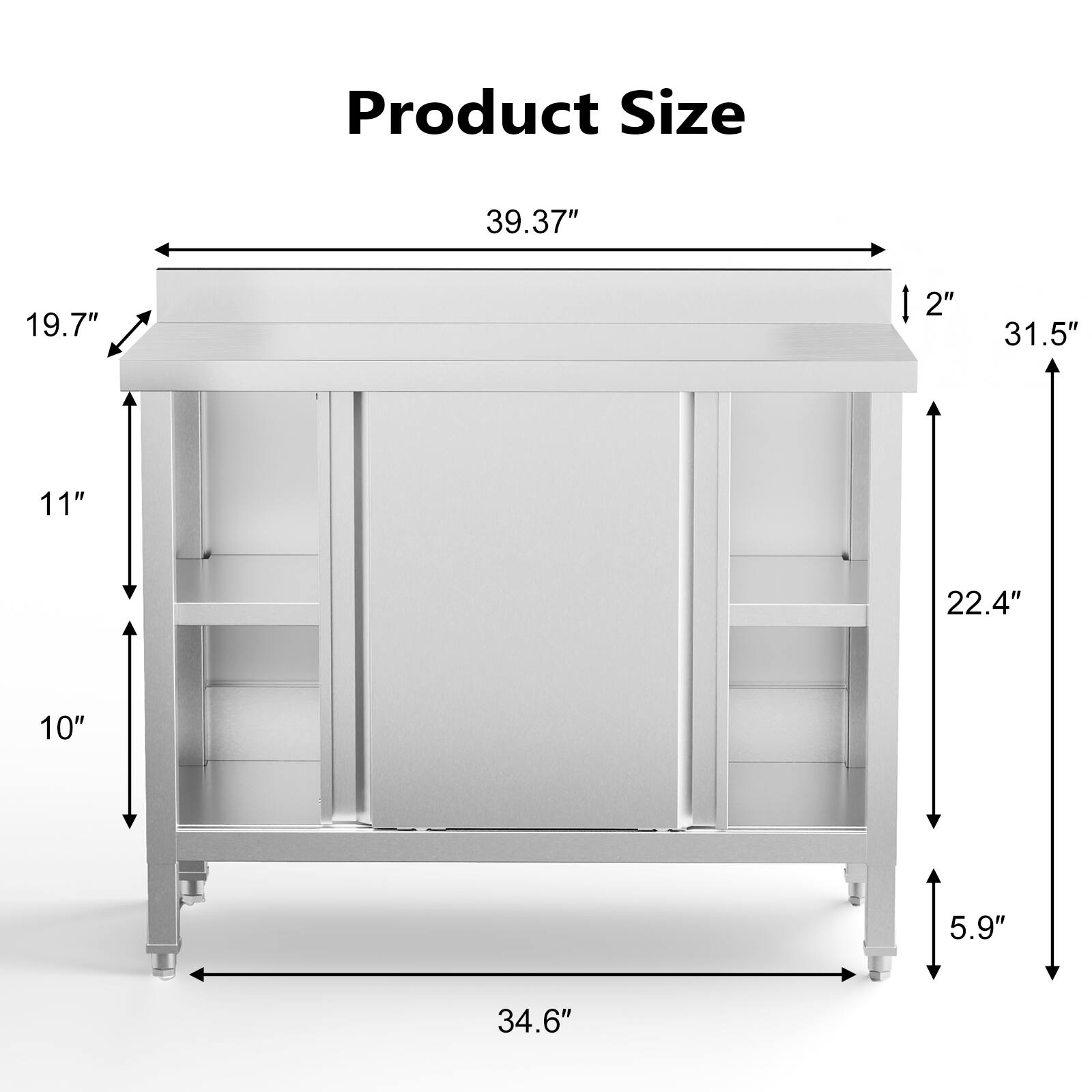 Product Size: 39.37" x 19.7" x 31.5" x 22.4" x 11" x 10" x 5.9" x 34.6"