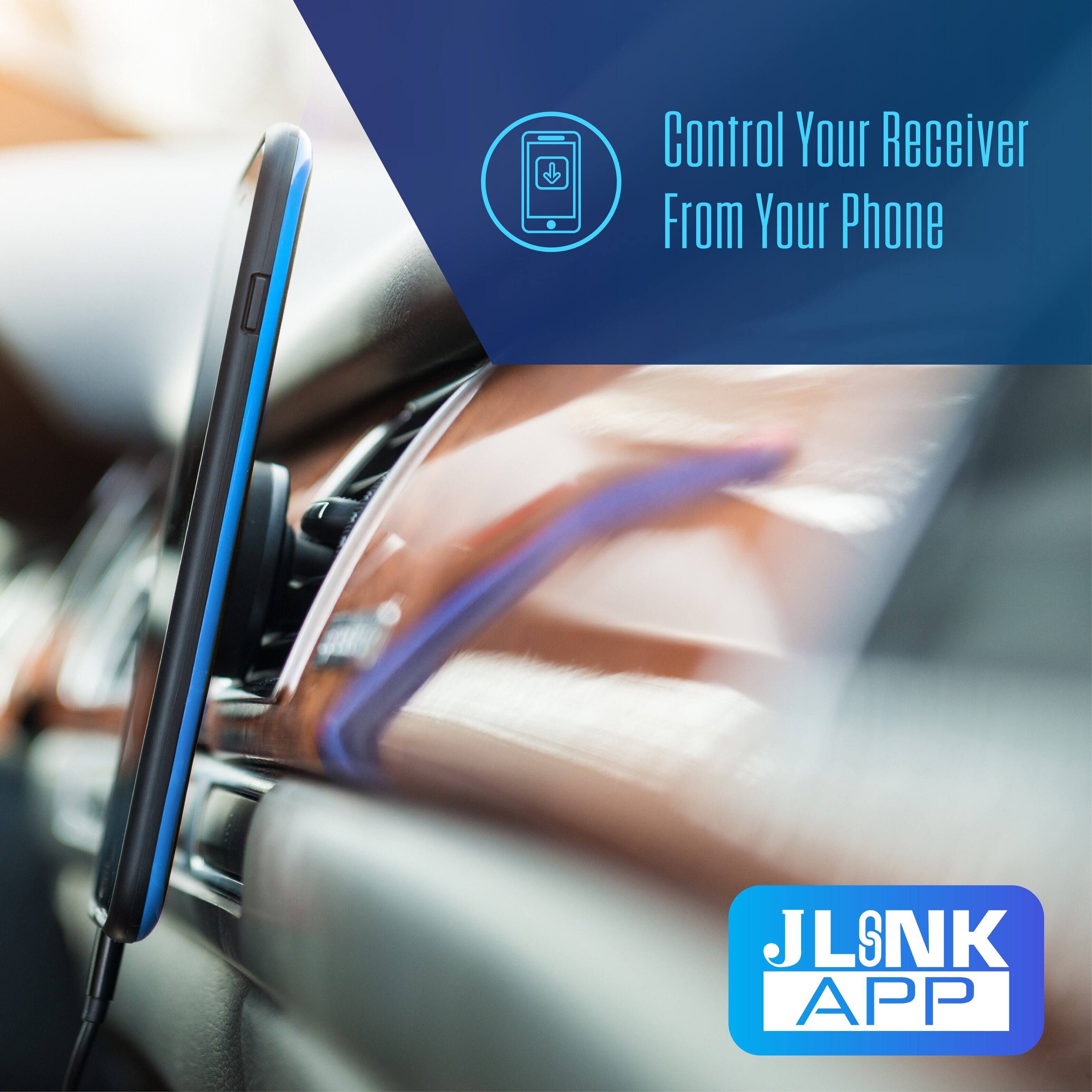Control Your Receiver From Your Phone  
JLANK APP