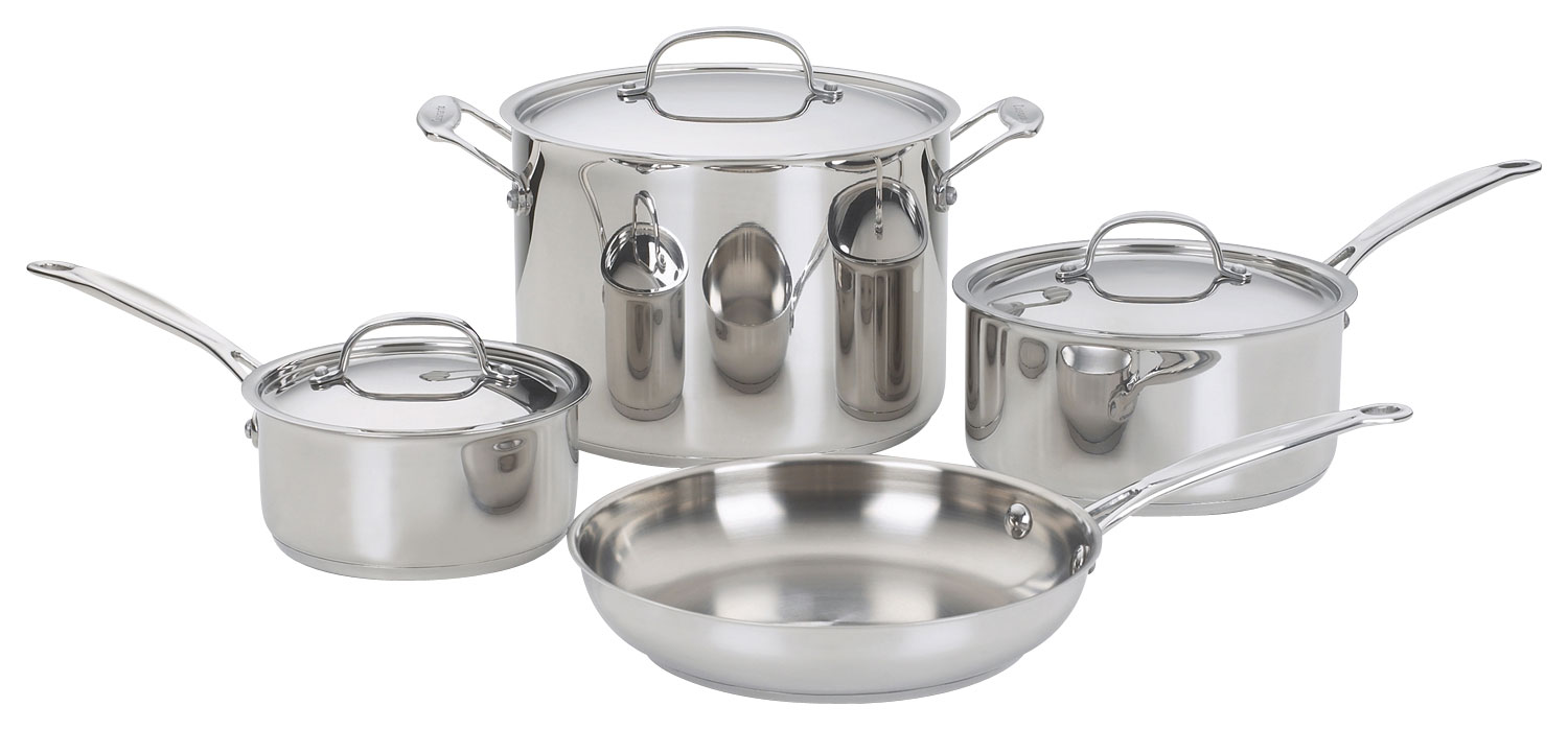 Cuisinart 77-7 Chef's Classic Stainless 7-Piece Cookware Set