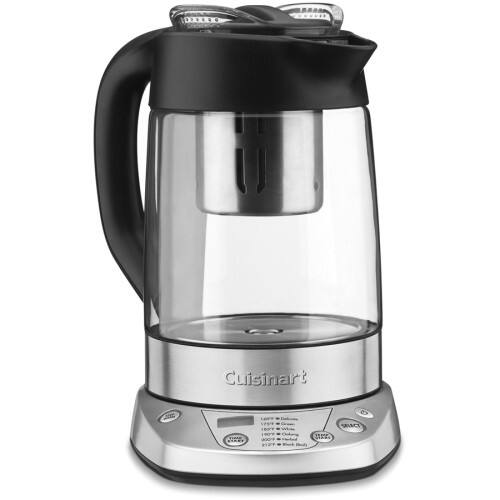 Front. Cuisinart - Perfec Temp Programmable Tea Steeper & Kettle TEA-100 - Silver.