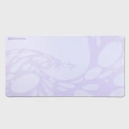Front. GravaStar - GravaStar Extended Gaming Mouse Pad with Stitched Edges and Non-Slip Base Lavender Purple - Lavender Purple.