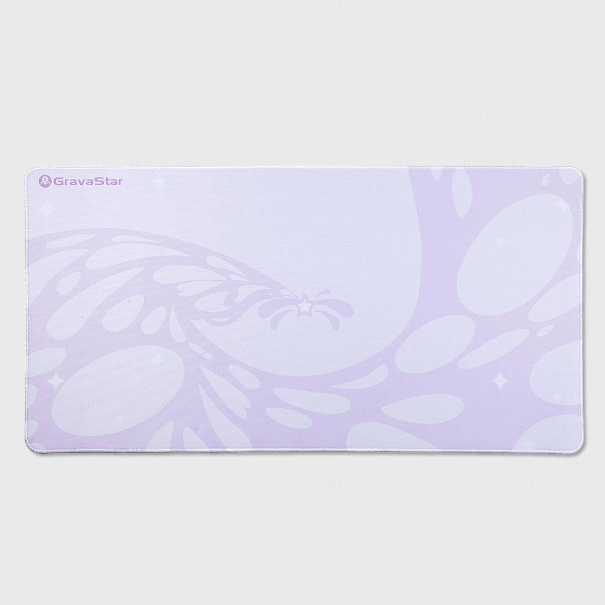Front. GravaStar - GravaStar Extended Gaming Mouse Pad with Stitched Edges and Non-Slip Base Lavender Purple - Lavender Purple.