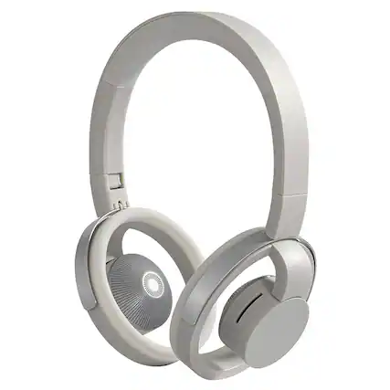 Front. Cluzine - Deep Bass Wireless Headphones, Suspension Design Gaming Headset with Stereo Sound and Open Structure - Silver Mist.