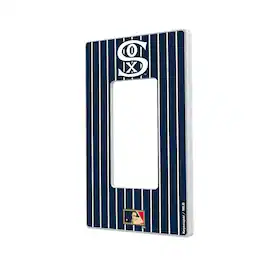 Keyscaper - Chicago White Sox 1919 Cooperstown Pinstripe Single Rocker Light Switch Plate - Multicolor