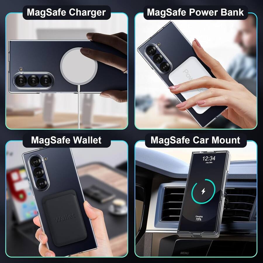 Entronix Magnetic Case for Galaxy Z Fold Slim Hard Back