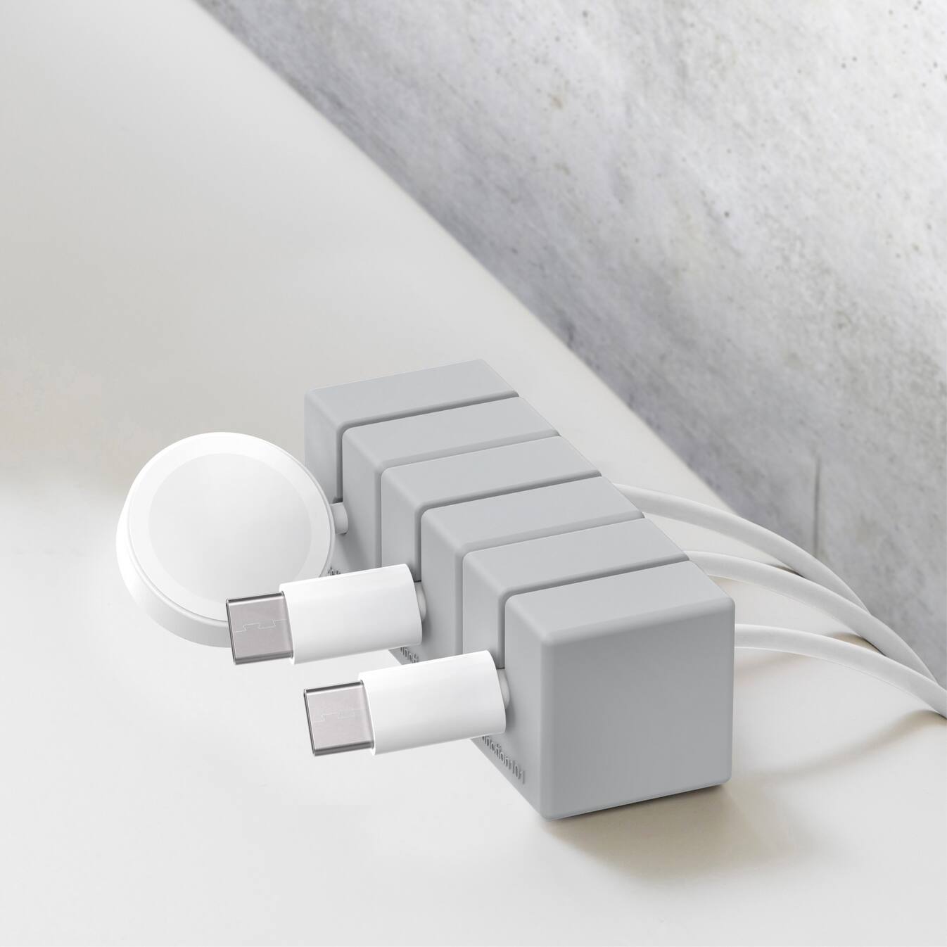 Back. Function 101 - Cable BlocksMagnetic Cord Organizers - Gray (3 pack) - Gray.