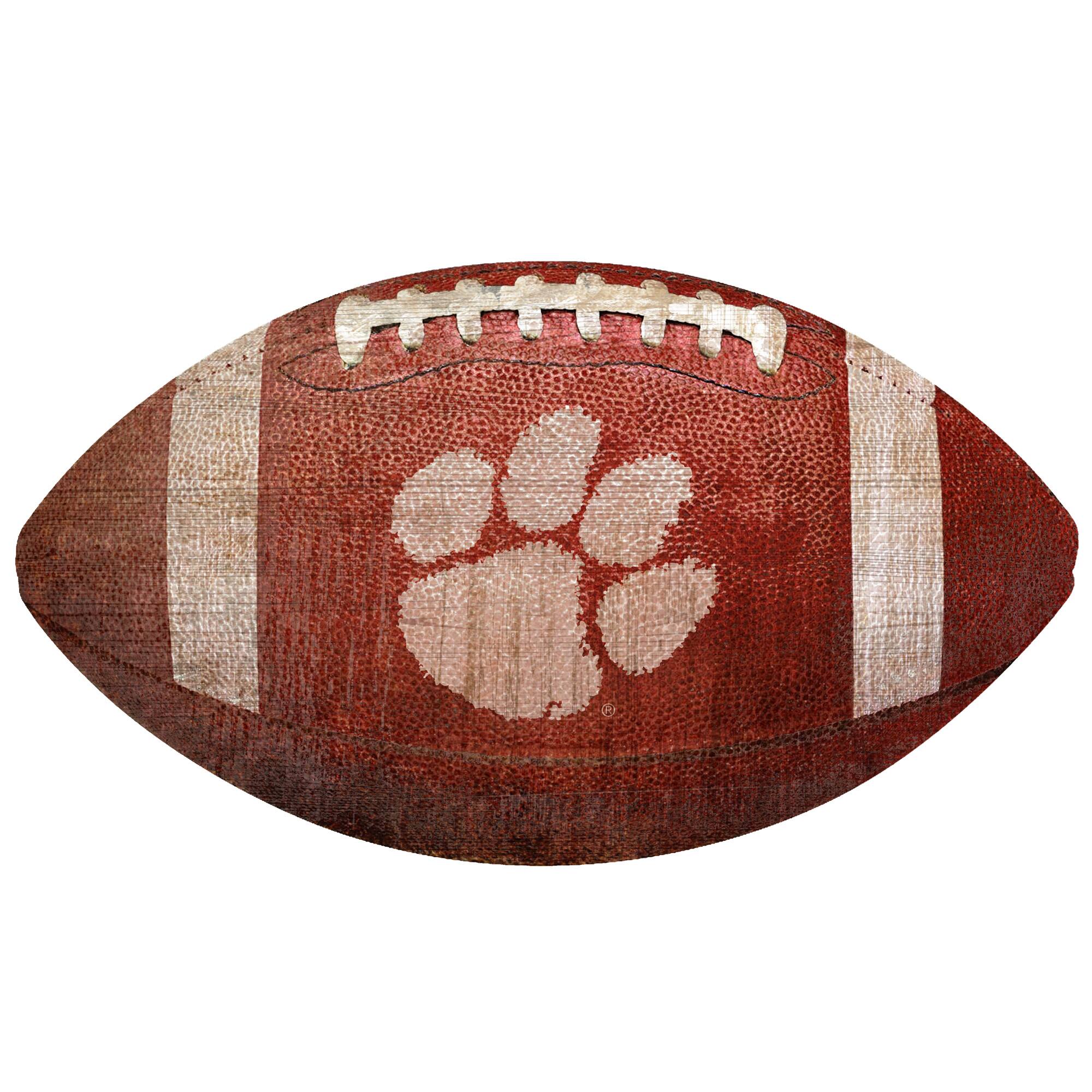 Clemson Tigers 12'' Football Sign