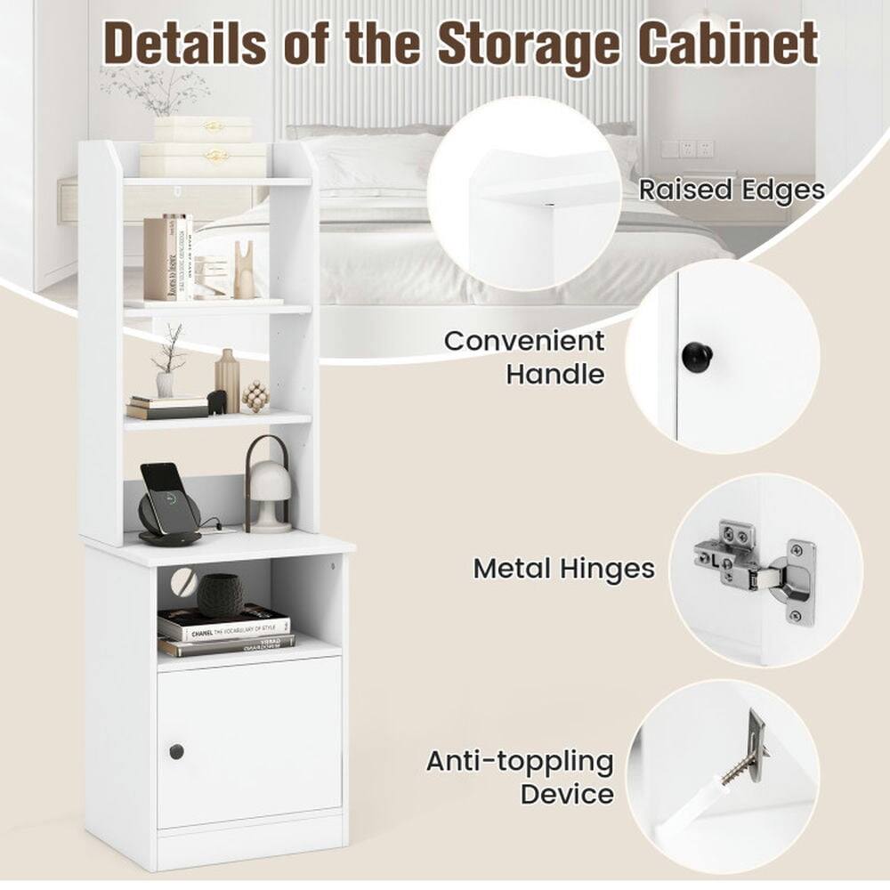 Details of the Storage Cabinet

- Raised Edges
- Convenient Handle
- Metal Hinges
- Anti-toppling Device