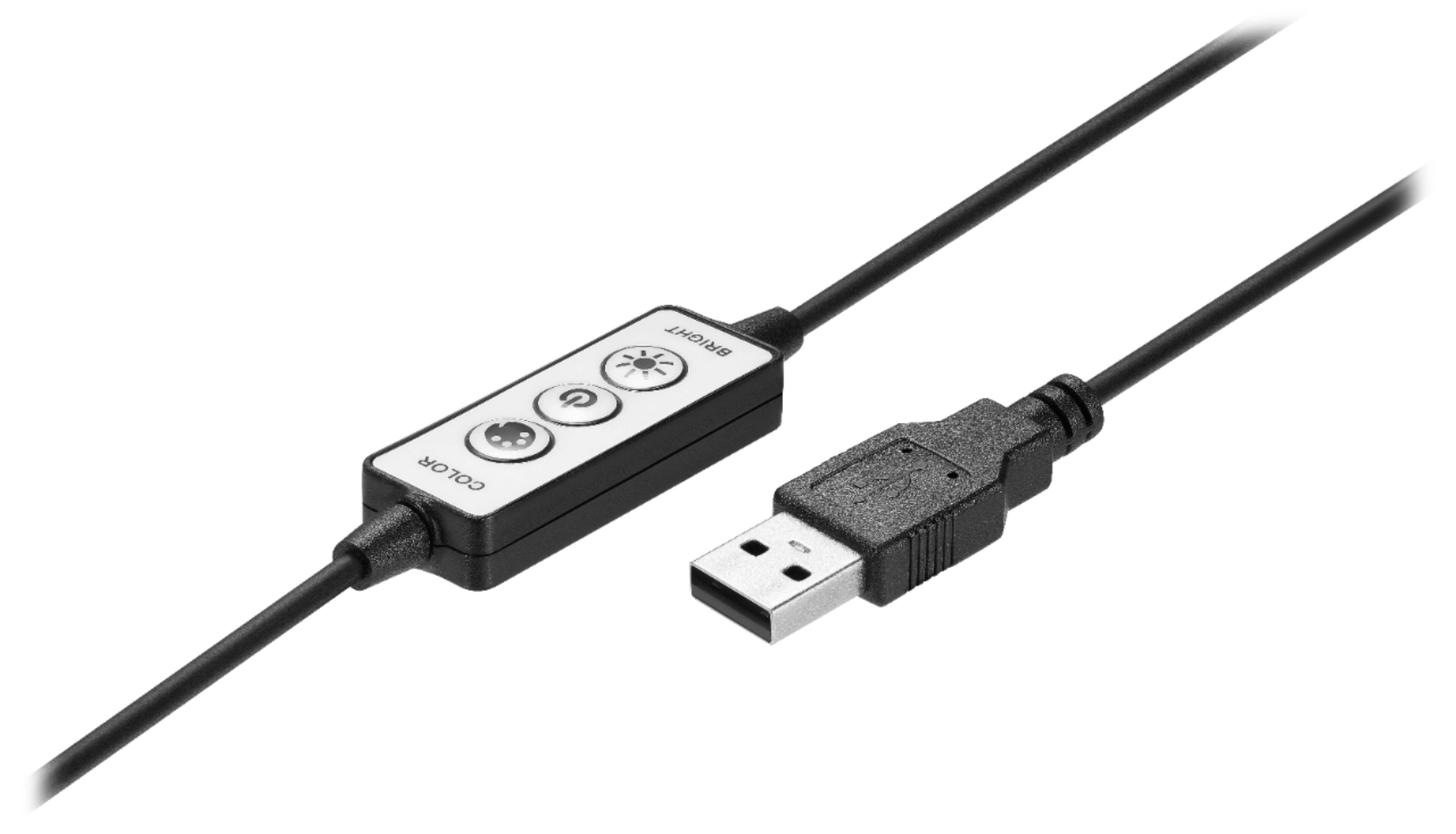 Angle. Insignia™ - 4 ft. Multi-Color LED Tape Light - White.