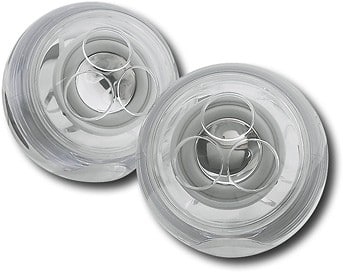 Front Standard. Apple® - Pro Speakers - Silver.
