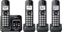 Angle Zoom. Panasonic - KX-TGD564M Link2Cell DECT 6.0 Expandable Cordless Phone System with Digital Answering System - Black.