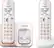 Angle. Panasonic - KX-TGD562G Link2Cell DECT 6.0 Expandable Cordless Phone System with Digital Answering System - White/rose gold.
