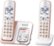 Left. Panasonic - KX-TGD562G Link2Cell DECT 6.0 Expandable Cordless Phone System with Digital Answering System - White/rose gold.