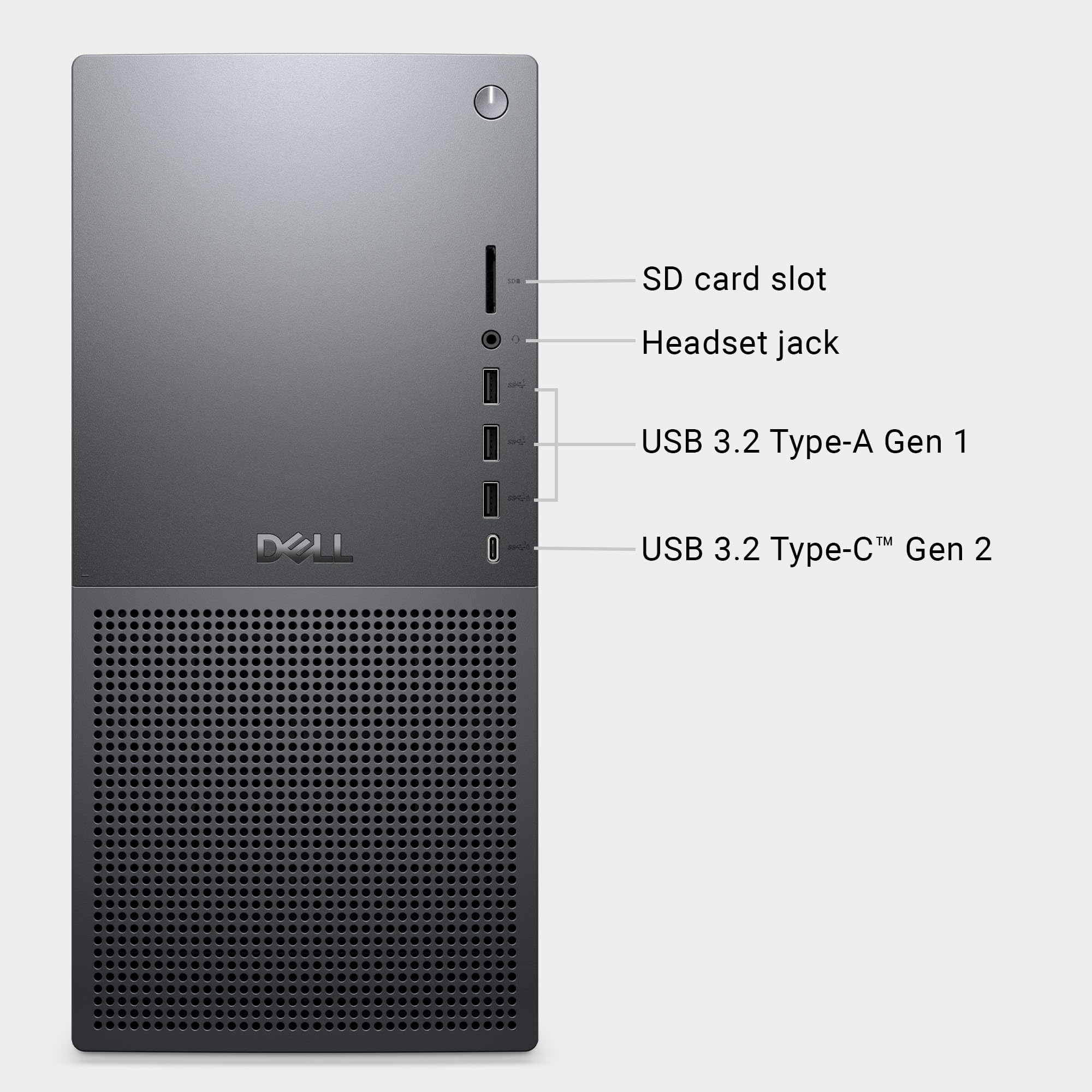 SD card slot  
Headset jack  
USB 3.2 Type-A Gen 1  
USB 3.2 Type-C™ Gen 2