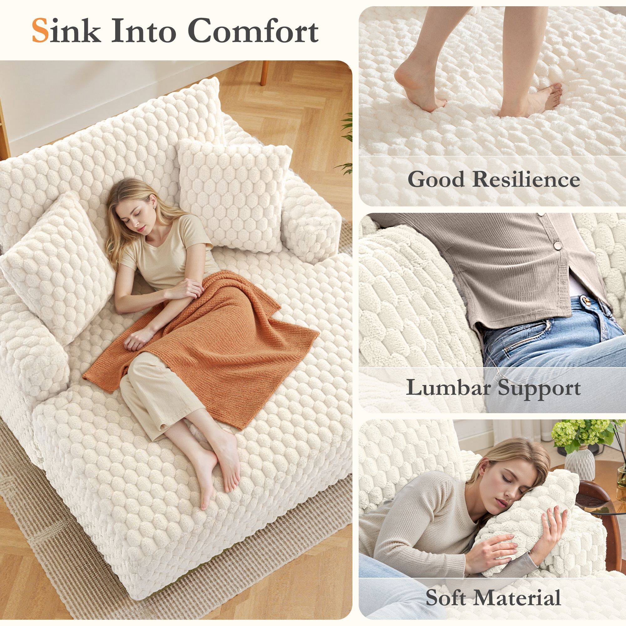 Sink Into Comfort  
Good Resilience  
Lumbar Support  
Soft Material