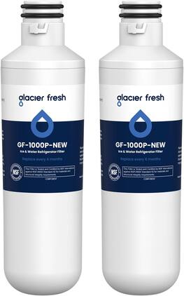 GLACIER FRESH - Water Filter LT1000PC Replacement for Refrigerator, Compatible with MDJ64844601, ADQ747935 Filter, 2 Packs