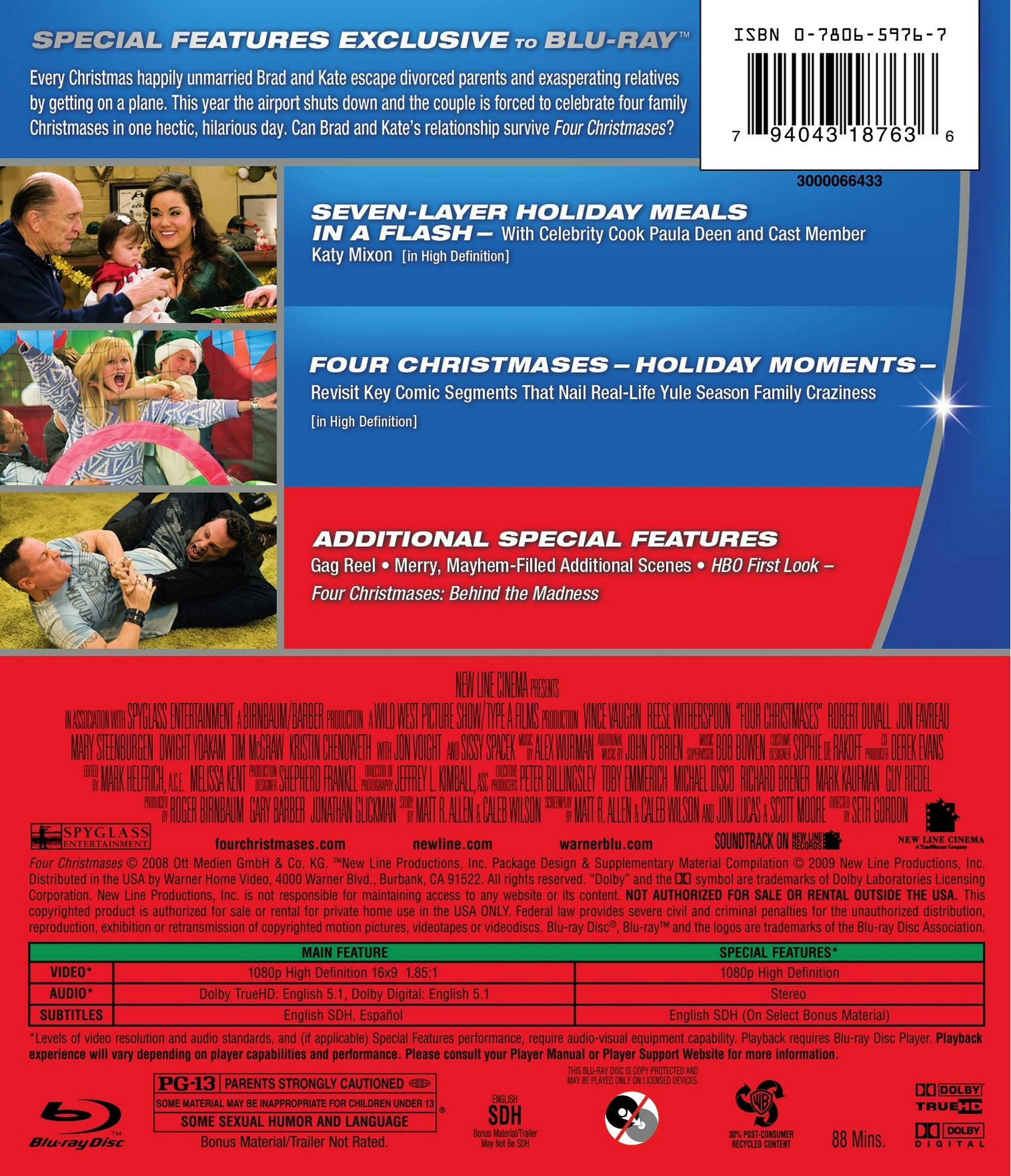 Angle. Four Christmases (Blu-ray New Box Art) [Blu-ray].
