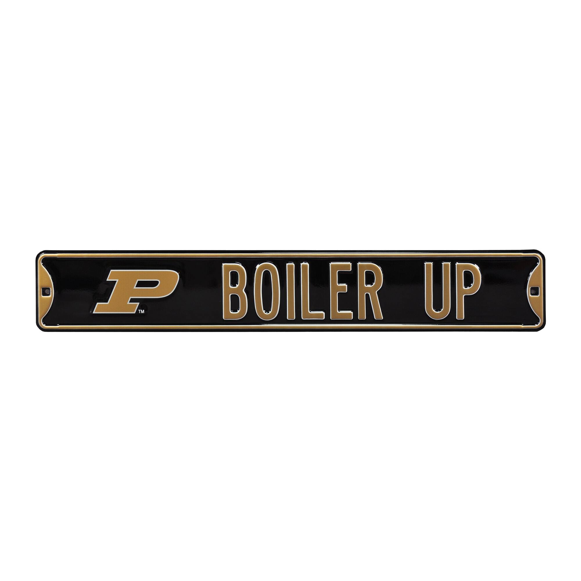 Black Purdue Boilermakers 6" x 36" College Ave Street Sign