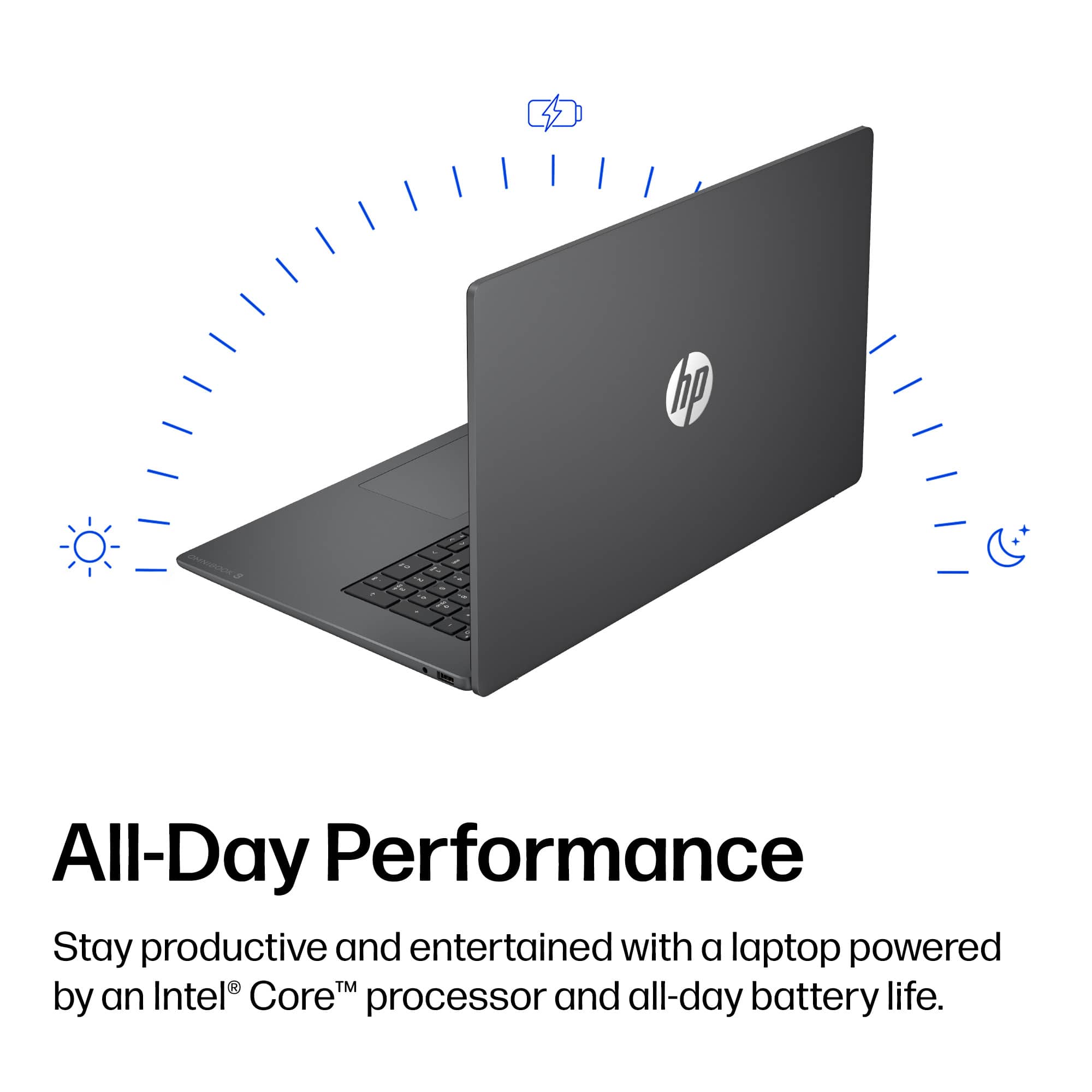 HP - OmniBook 3 - 17.3 Full HD Laptop - Intel Core 3 304 (20