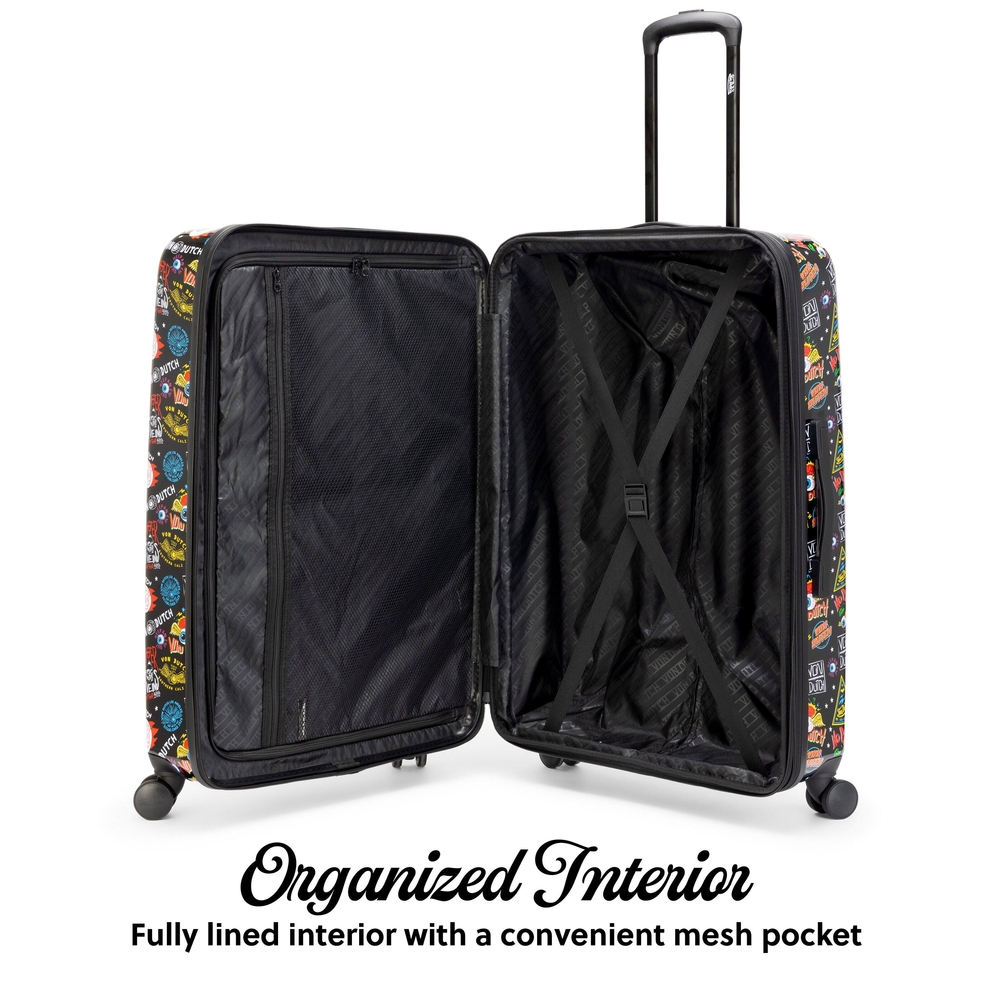 Organized Interior  
Fully lined interior with a convenient mesh pocket
