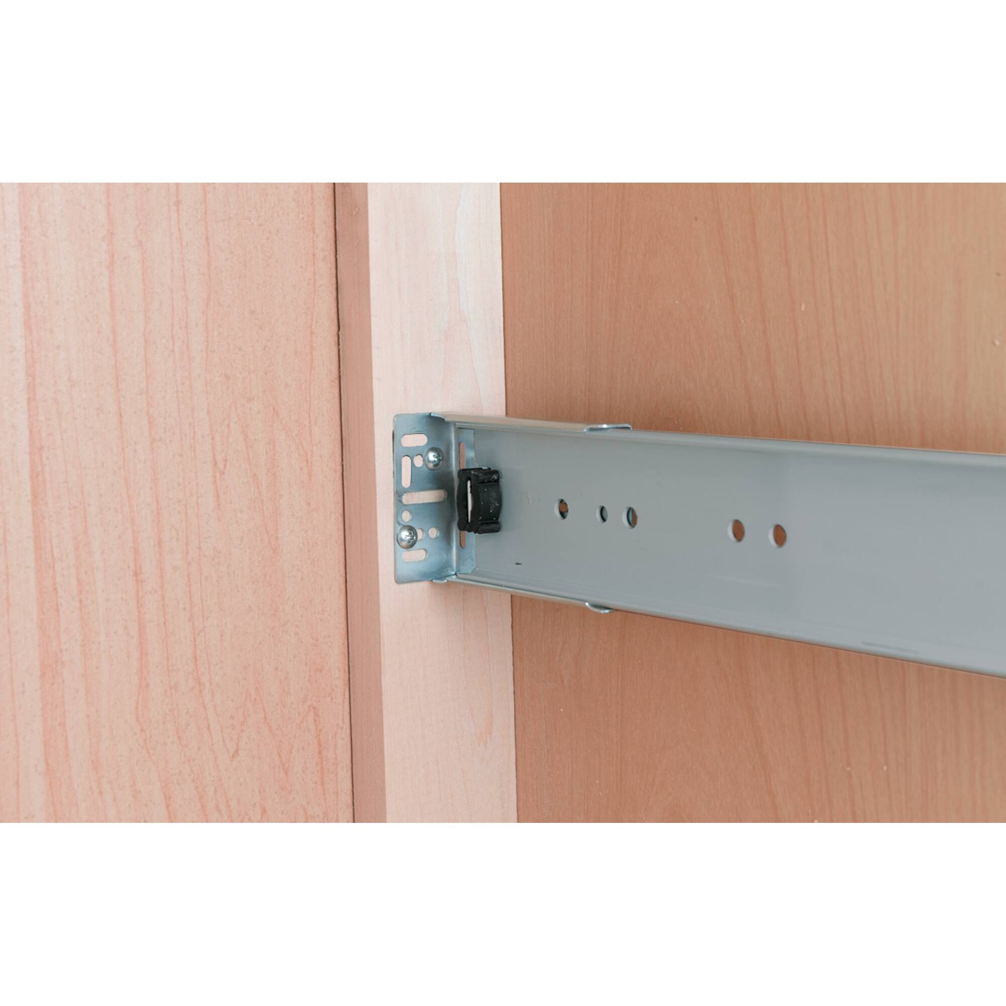 Alt View 5. Rev-A-Shelf - Rev-A-Shelf Double Pullout Top Mount Trash Cans 35 qt., White, 4WCTM-18DM2-162 - Light Brown.