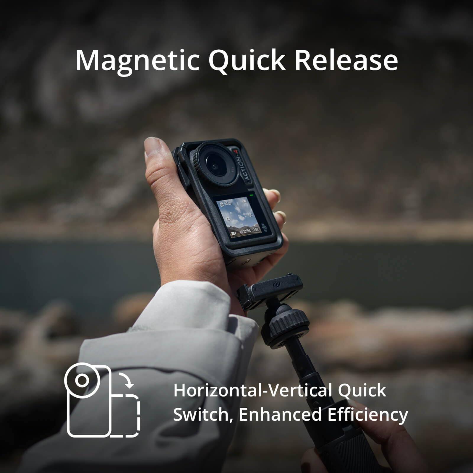 DJI Osmo Action 4 Essential Combo, 4K/120fps Waterproof Action