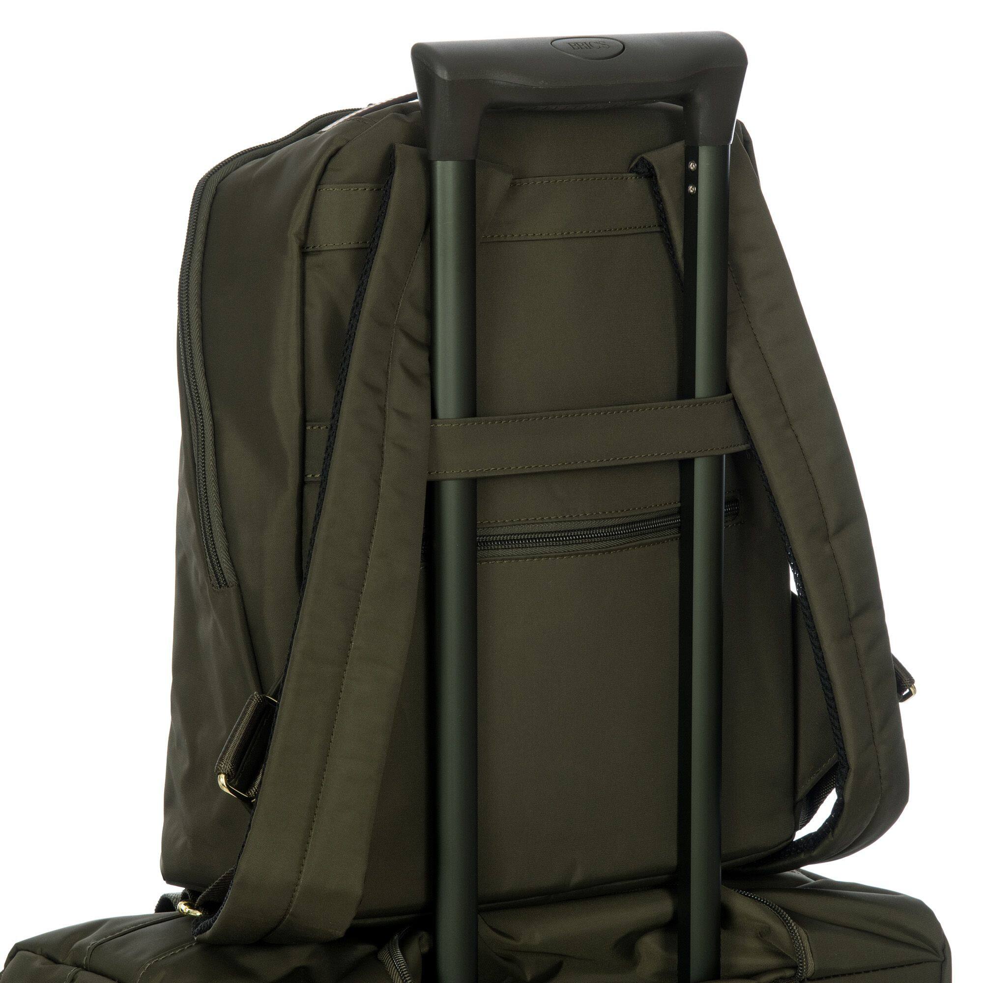 Left. Bric's - Bric's X-travel City Backpack - Olive.