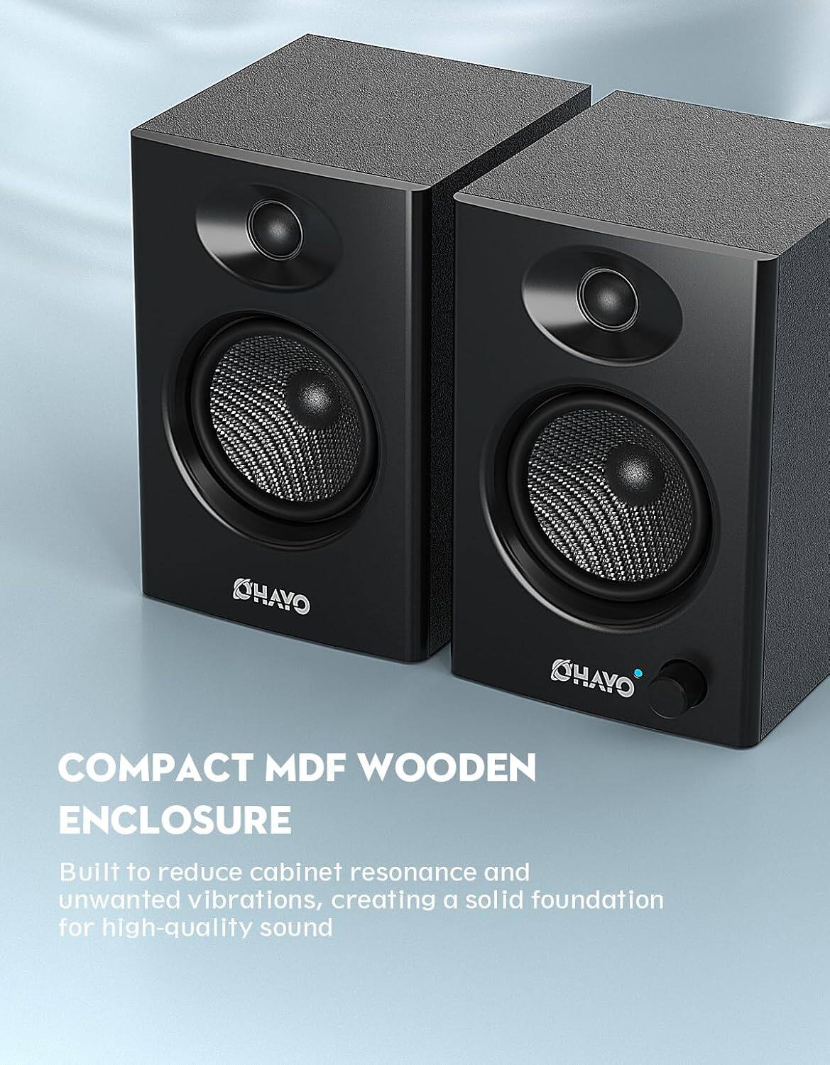 COMPACT MDF WOODEN ENCLOSURE

Built to reduce cabinet resonance and unwanted vibrations, creating a solid foundation for high-quality sound