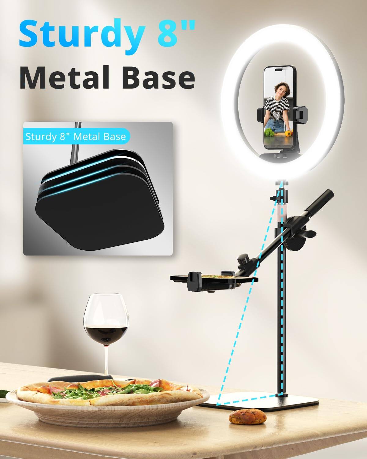 Sturdy 8" Metal Base

Sturdy 8" Metal Base