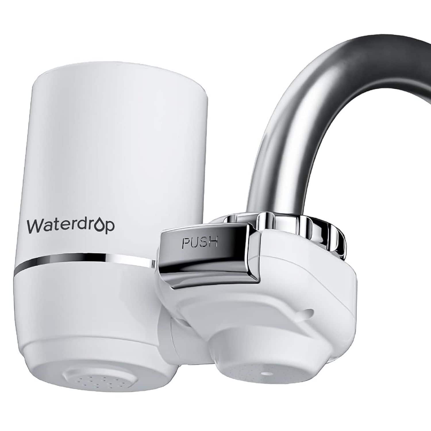 Waterdrop - FC-02 Faucet Water Filter for Skin Care, Bathroom Sink Filter, 320 Gallons - White