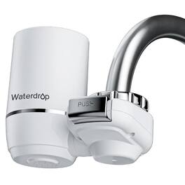 Waterdrop - FC-02 Faucet Water Filter for Skin Care, Bathroom Sink Filter, 320 Gallons - White