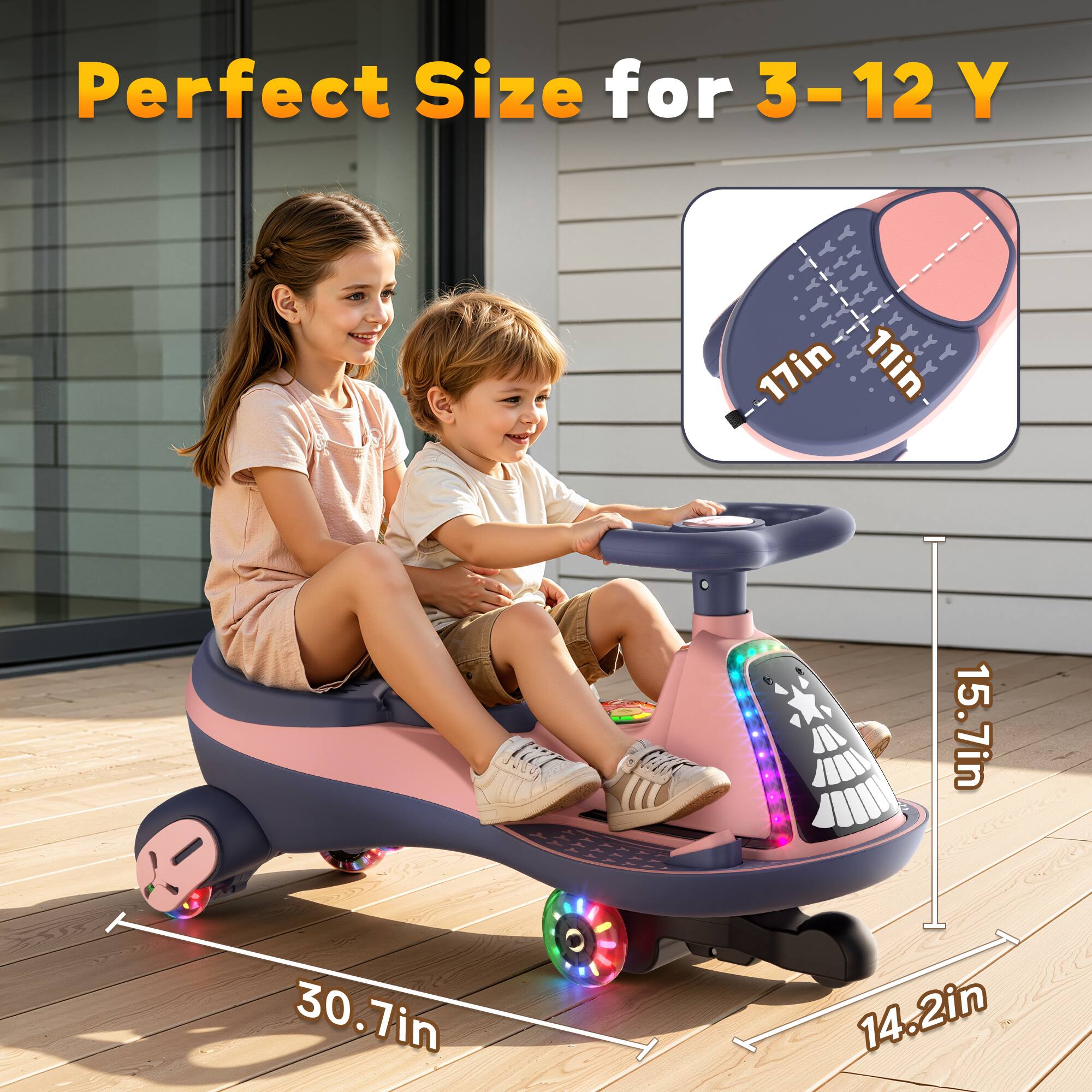 Perfect Size for 3-12 Y

11in
30.7in
15.7in
14.2in