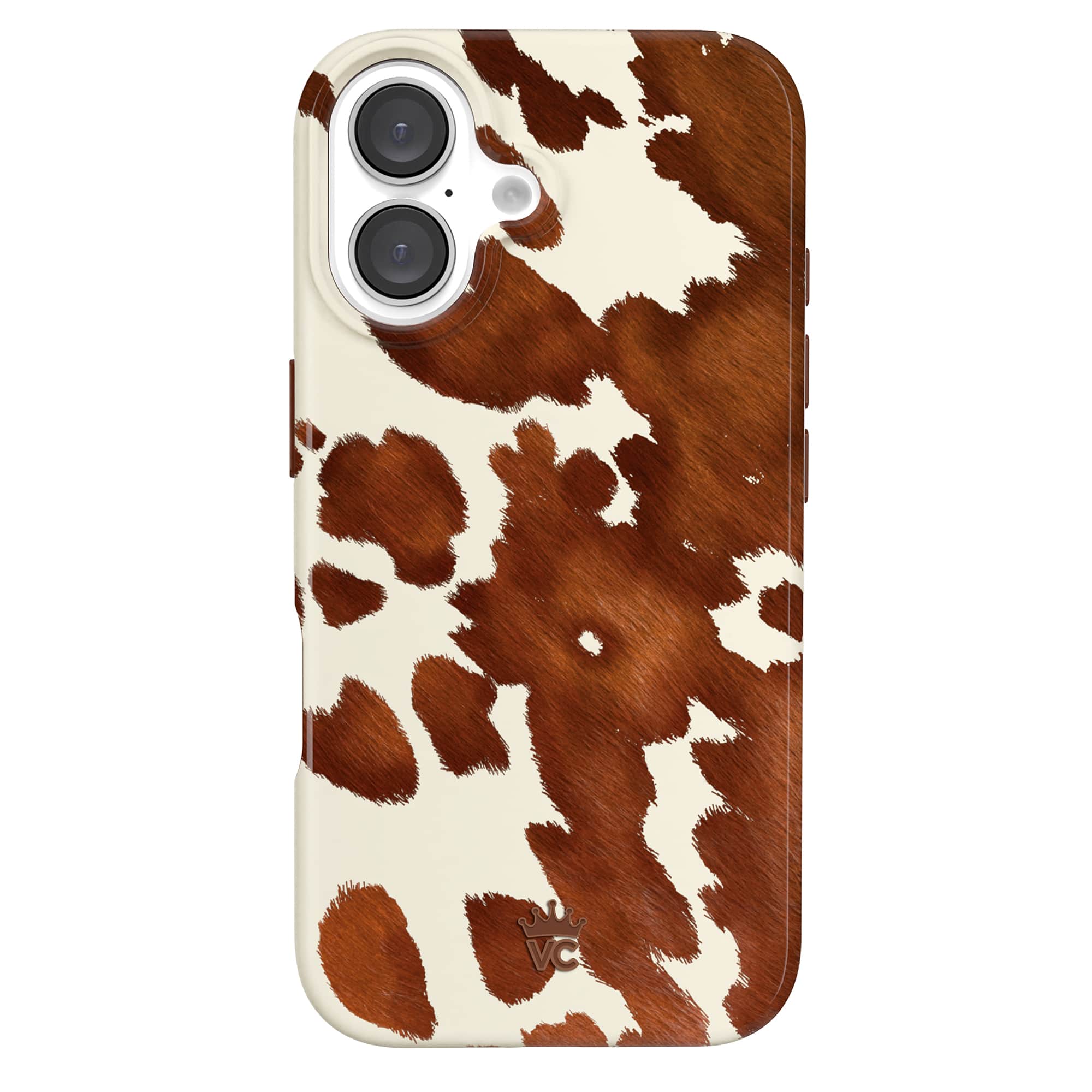 Front. VELVET CAVIAR - Magsafe Case for Apple iPhone 16 - Cocoa Cow.