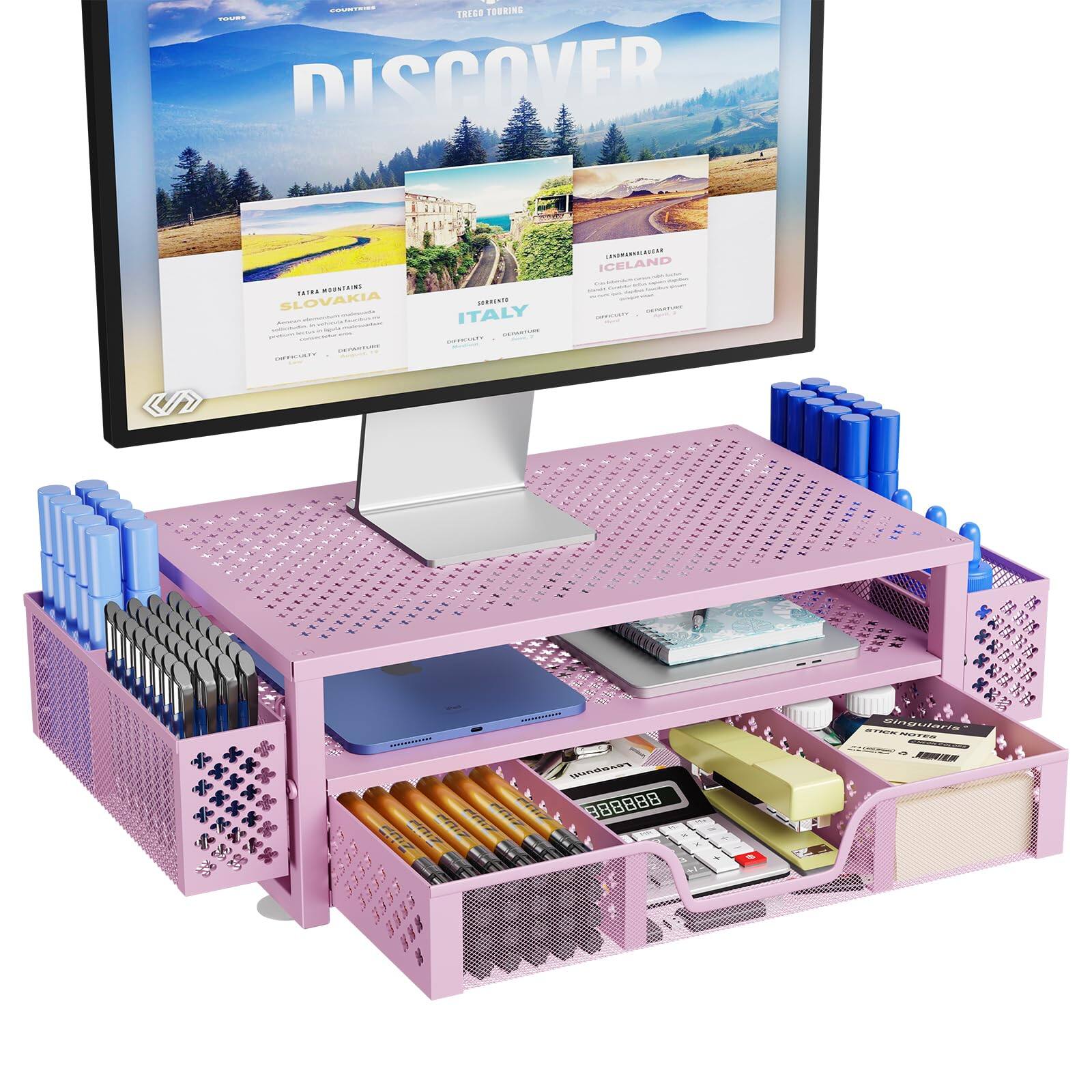 Pink 16"W x 10"D x 6.25"H