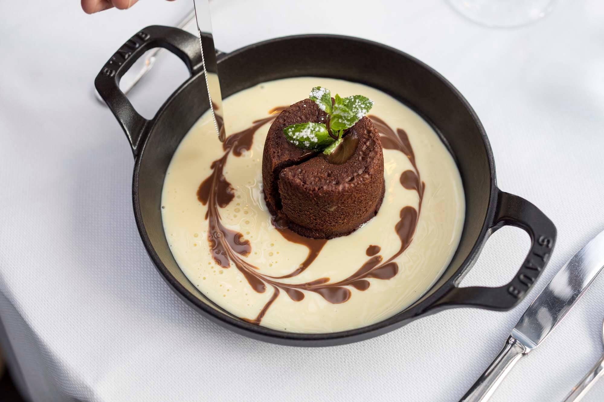 Alt View 3. Staub - Staub Cast Iron 4.5-inch Mini Round Gratin Baking Dish - Matte Black - Matte Black.