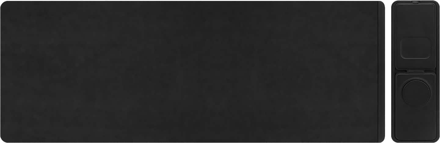 Alt View 11. SaharaCase - Universal Desk Mat with Wireless Charging - Black.