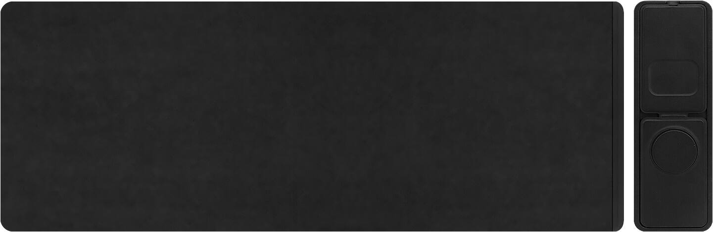 Alt View 11. SaharaCase - Universal Desk Mat with Wireless Charging - Black.