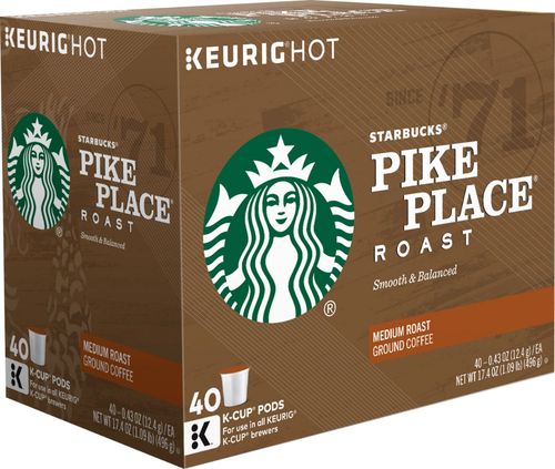 Starbucks - Pike Place Roast K-Cup Pods (40-Pack) was $28.99 now $19.99 (31.0% off)