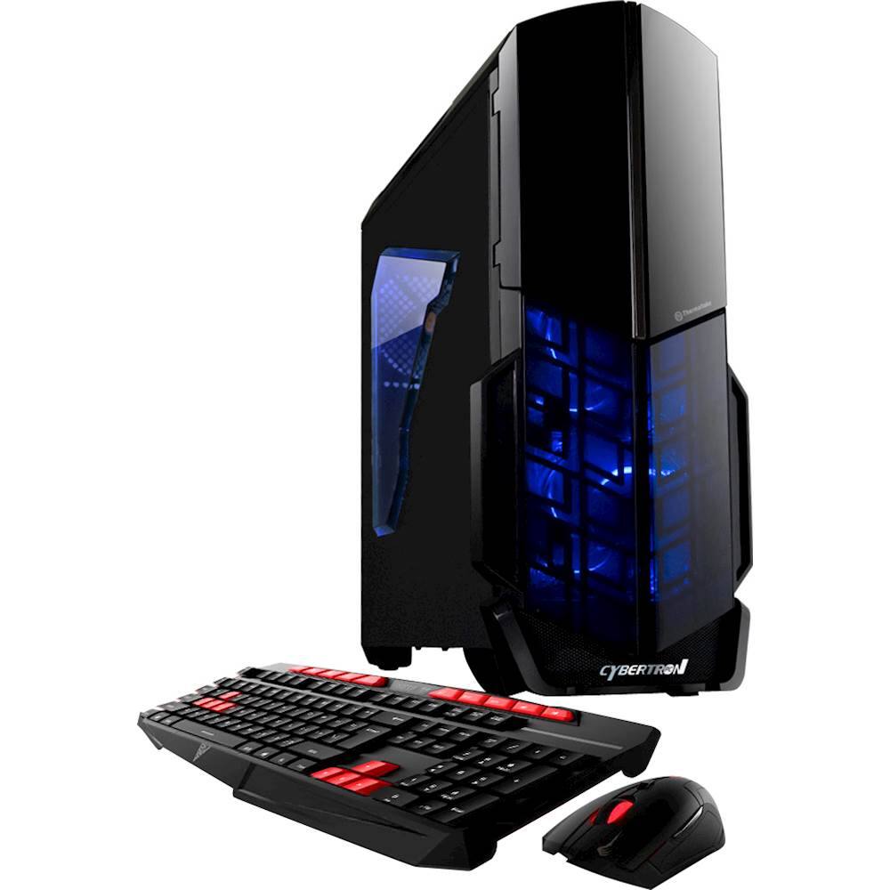 CybertronPC - Desktop - AMD Ryzen 7 - 16GB Memory - NVIDIA GeForce GTX 1060 - 2TB Hard Drive + 120GB Solid State Drive - Larger Front