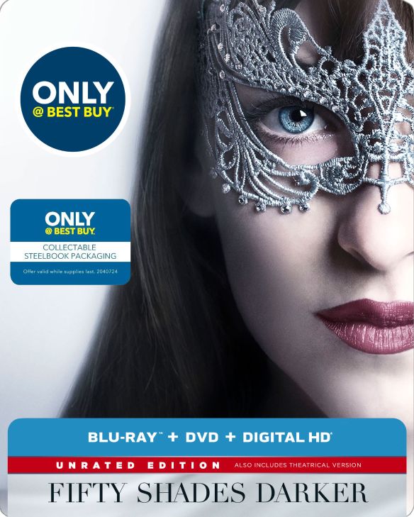 Customer Reviews Fifty Shades Darker Steelbook Includes Digital Copy Blu Raydvd Only 