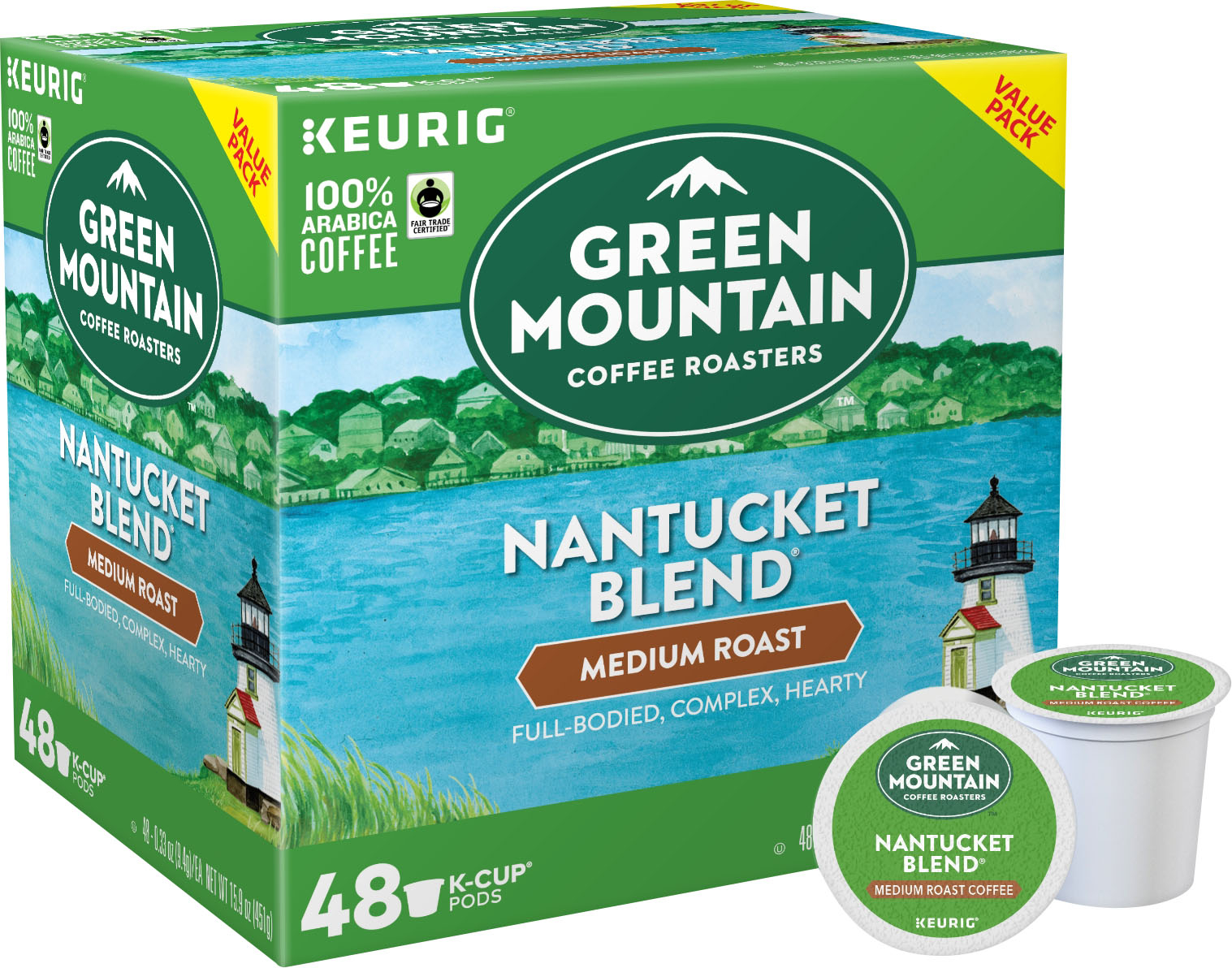 Angle View: Green Mountain Coffee - Nantucket Blend K-Cup Pods (48-Pack)