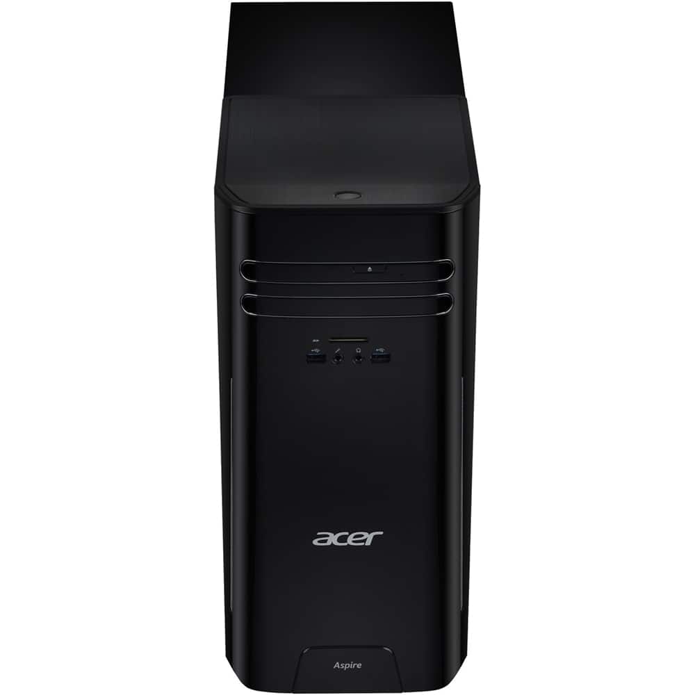Acer - Aspire Desktop - Intel Core i7 - 16GB Memory - 512GB Solid State Drive - Black - Larger Front