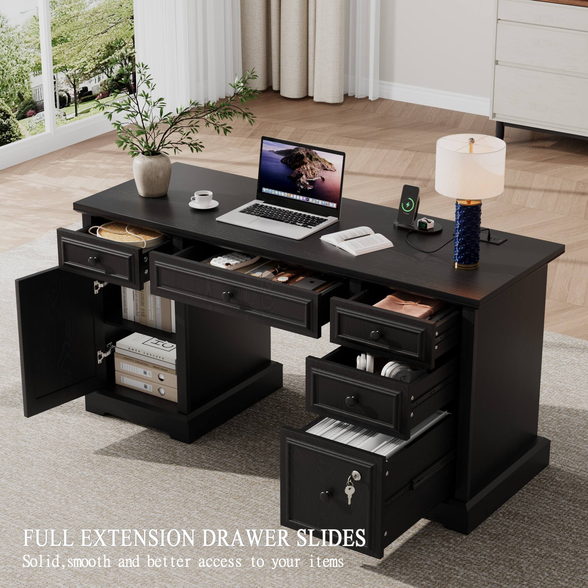 FULL EXTENSION DRAWER SLIDES  
Solid, smooth and better access to your items