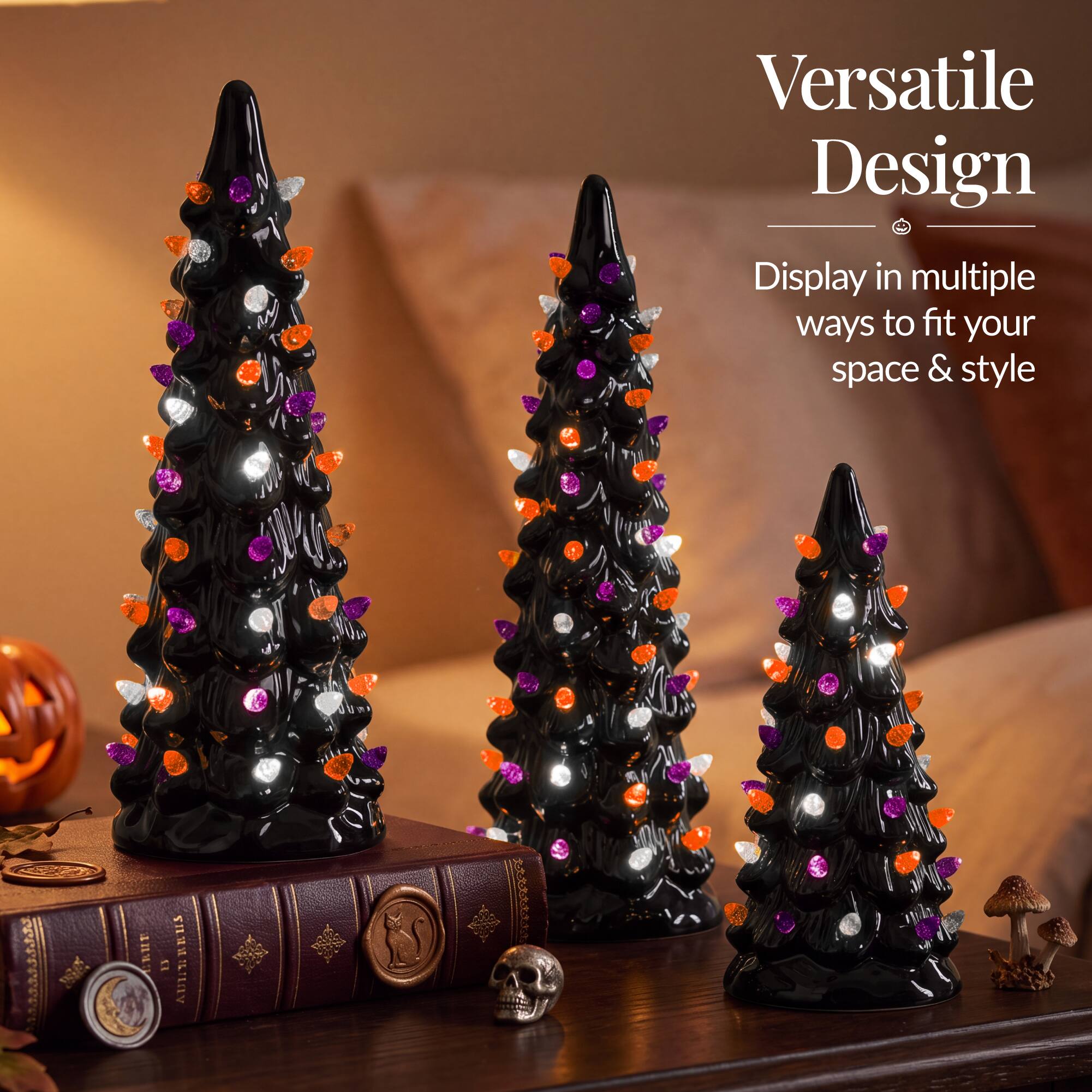 Versatile Design  
Display in multiple ways to fit your space & style