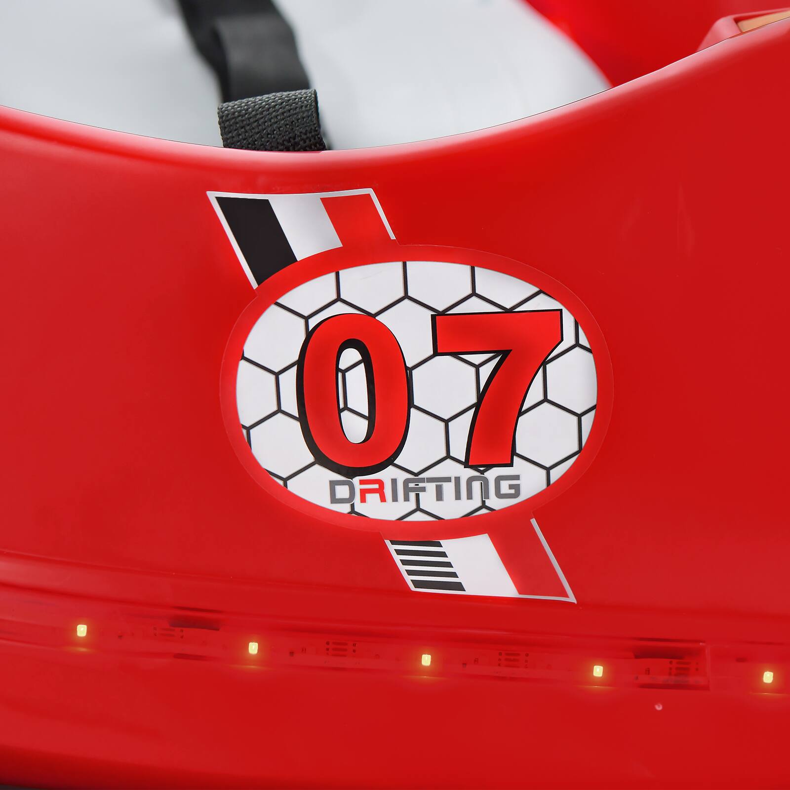 Alt View 9. Costway - Costway 12V Vehicle 360° Spin Race Toy Kids Ride On Bumper Car w/ Remote Control - Red.