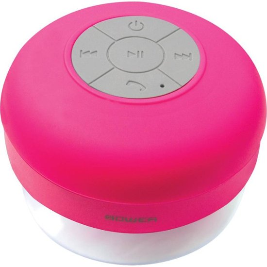 Bower - Portable Bluetooth Water-Resistant Speaker - Pink - Front Zoom
